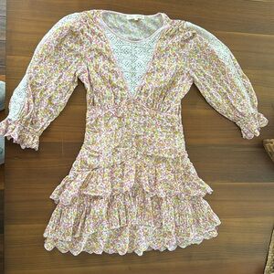 Adorable love shack fancy marquise cotton mini dress. Size 6. Gently used